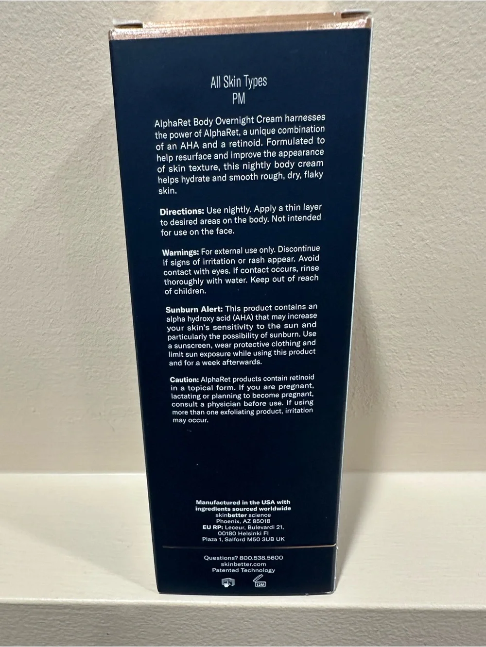 skinbetter science AlphaRet Body Overnight Cream - Navy